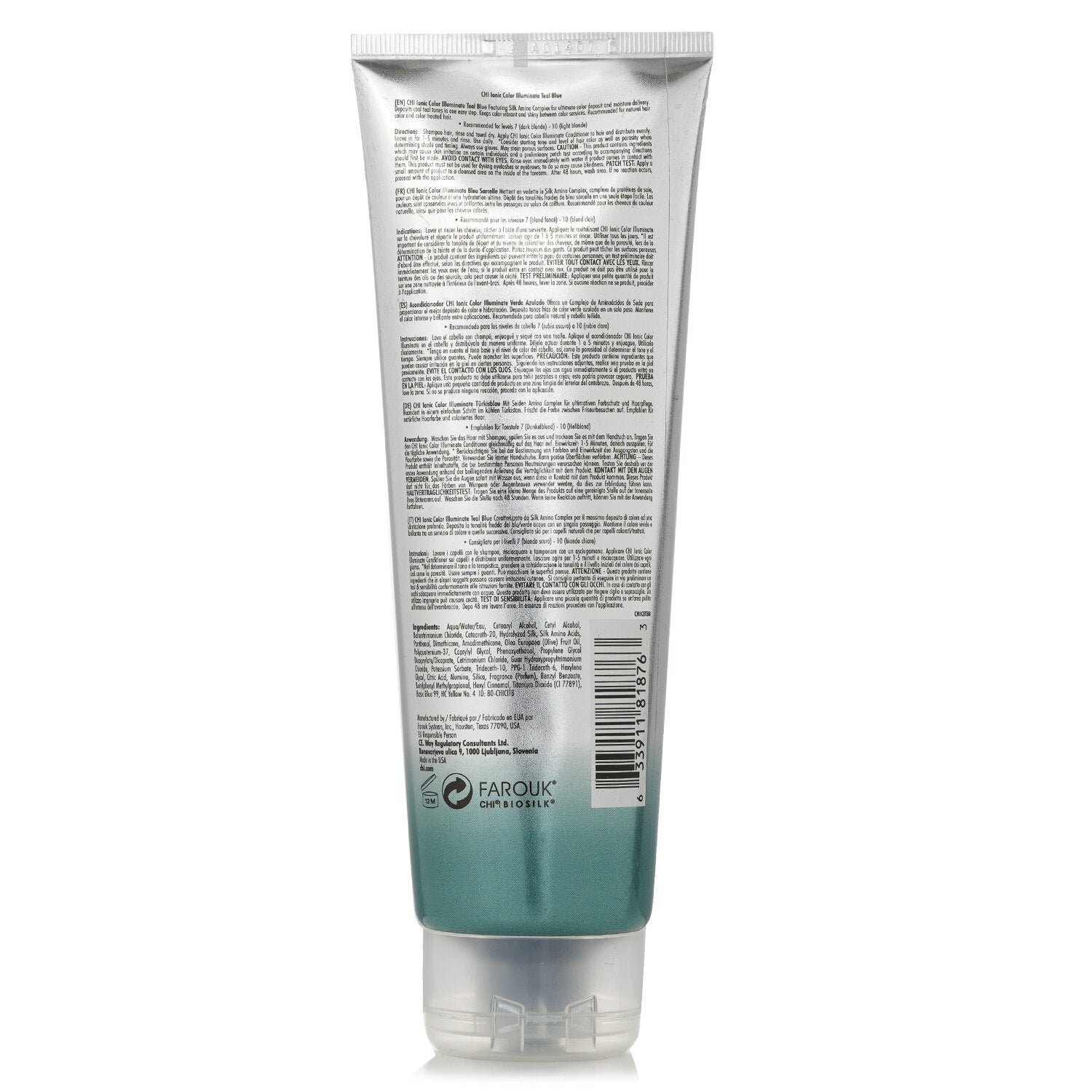 Ionic Color Illuminate Conditioner - # Teal Blue by CHI - Image 3