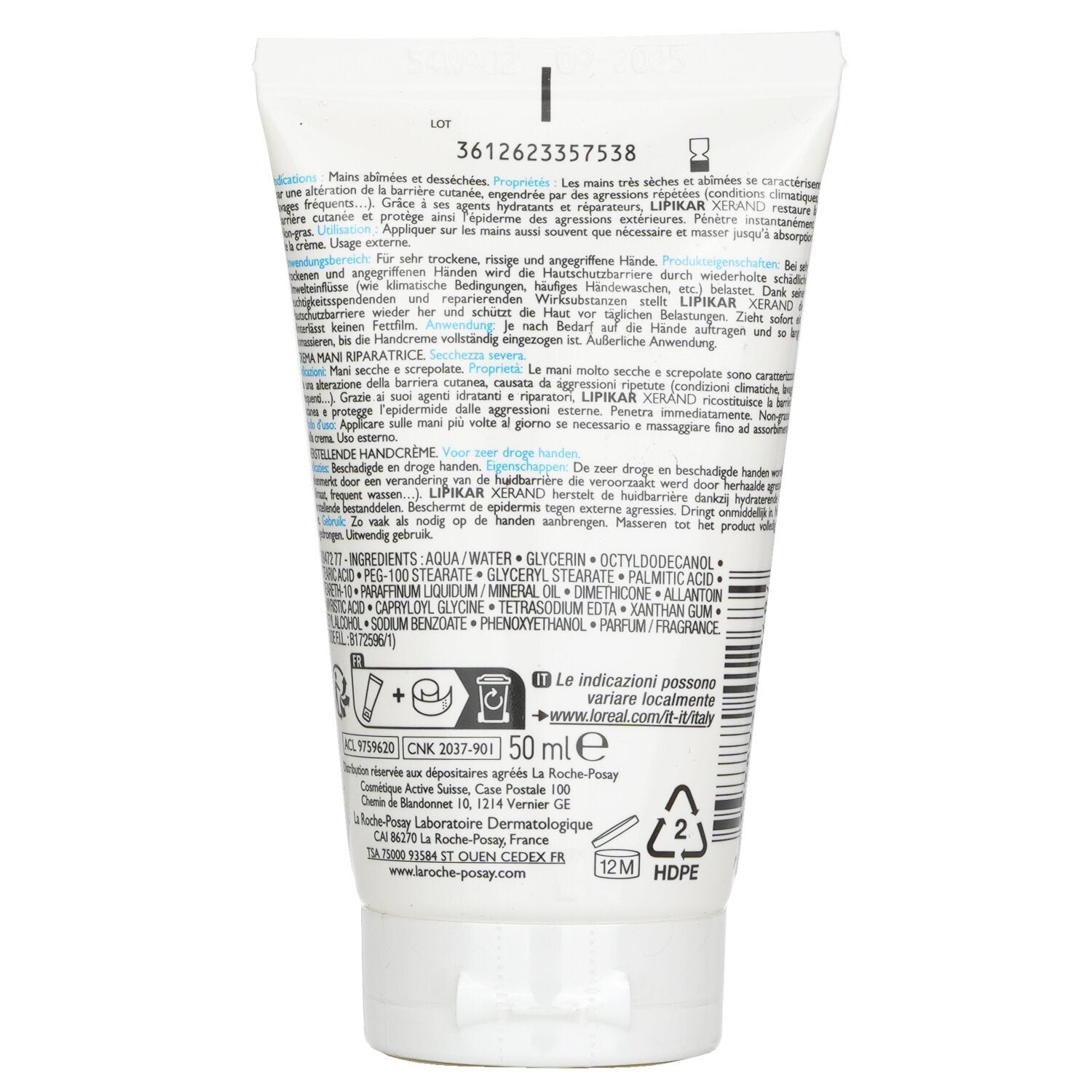 Lipikar Xerand Hand Repair Cream (Severely Dry Skin) by La Roche Posay - Image 3