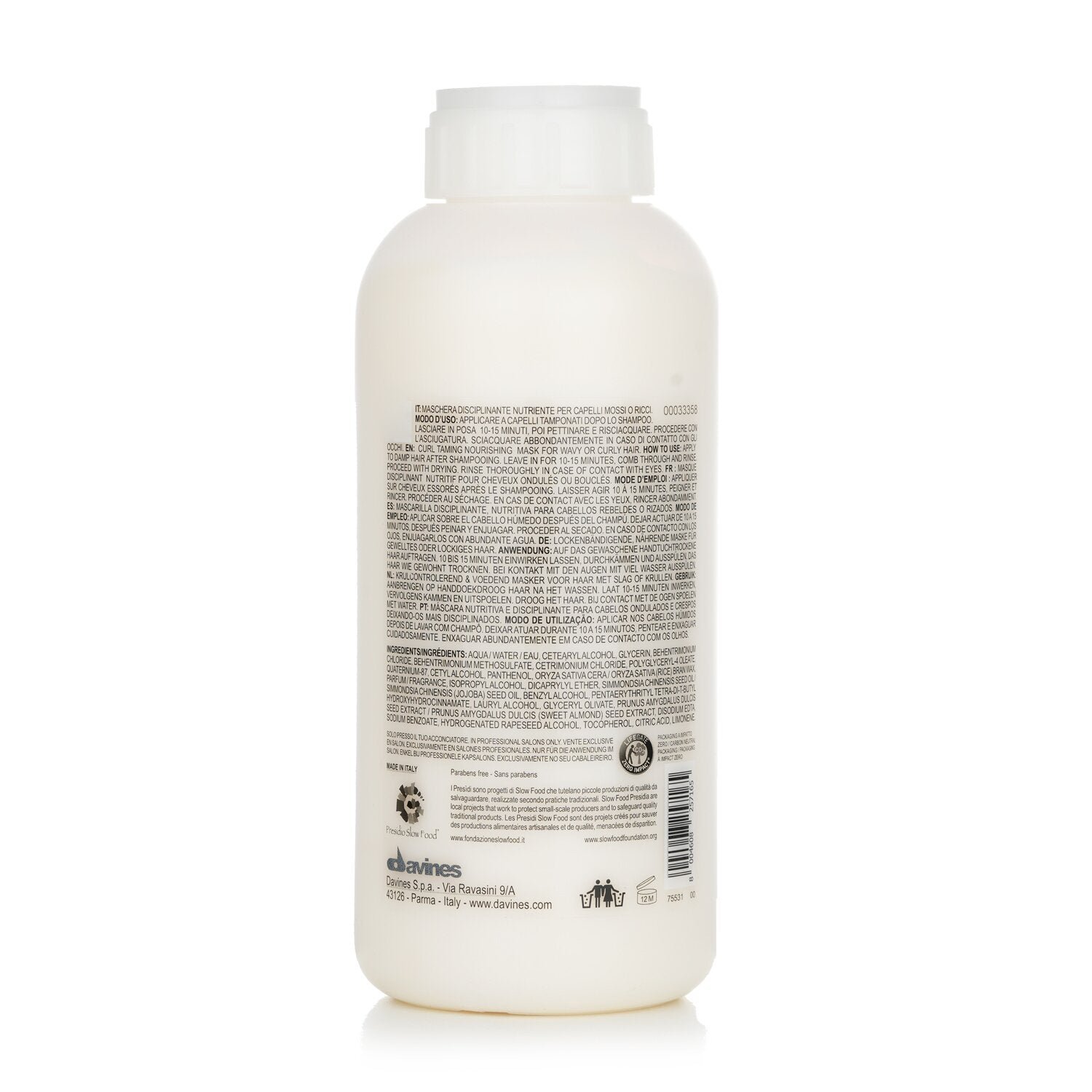 Love Curl Hair Mask (Lovely Curl Taming Nourishing Mask For Wavy or Curly Hair) by Davines - Image 3