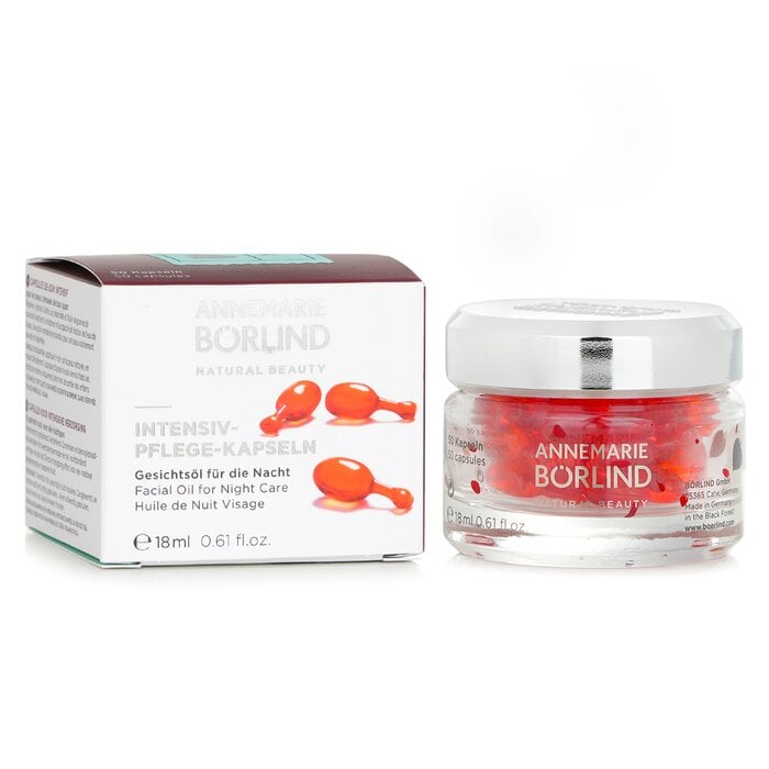 Facial Oil For Night Care - Intensive Care Capsules For Stress Skin 50caps by Annemarie Borlind - Image 2