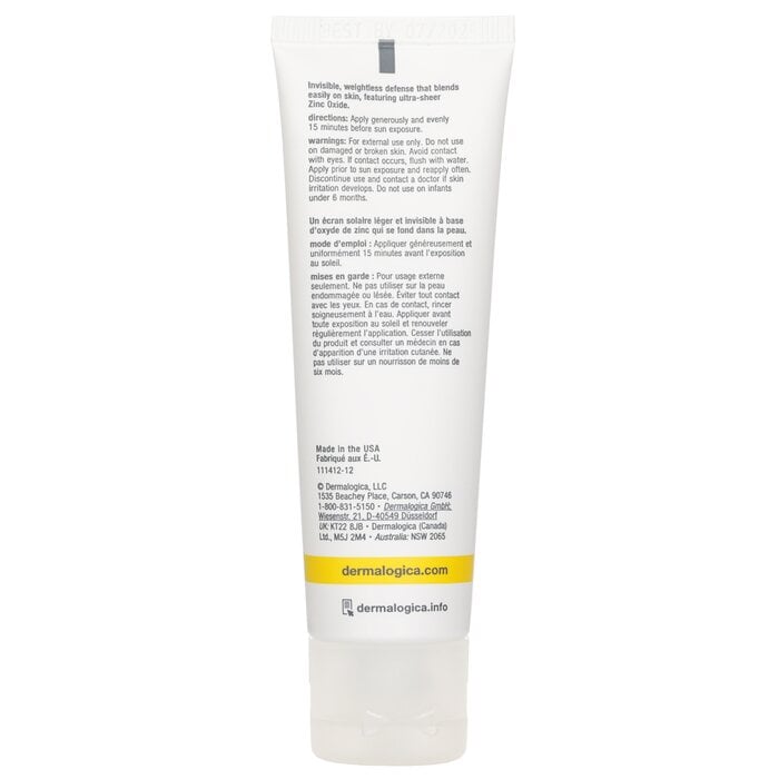 حاصن فيزيائي غير مرئي SPF 30 (ة البشرة ميدي ب 31 May 2026) 50ml/1.7oz من Dermalogica - صورة 3