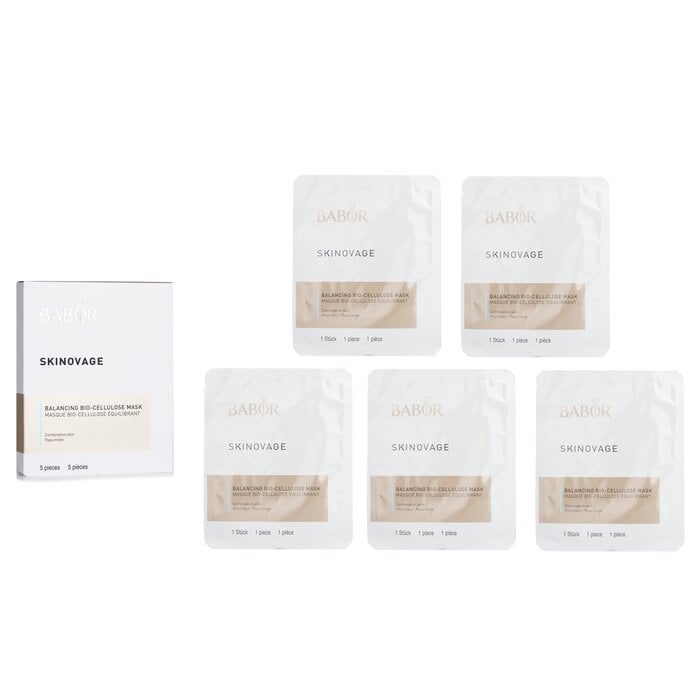 Skinovage [Age Preventing] Balancing Bio-Cellulose Mask - For Combination Skin 5pcs by Babor - Image 1