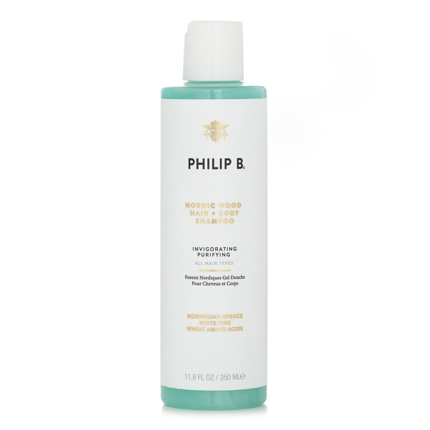 Nordic Wood Hair + Body Shampoo (Invigorating Purifying - All Hair Types) by Philip B - Image 1