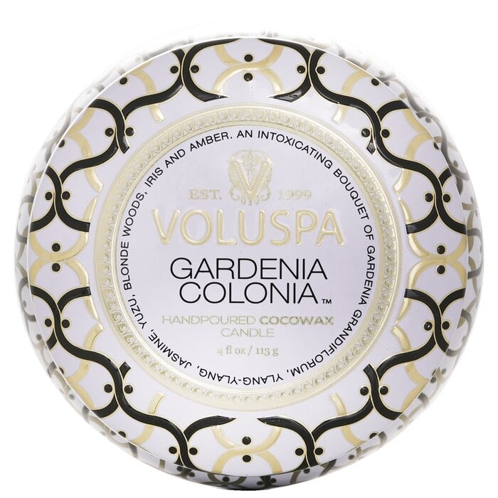 شمع قصدير صغير - Gardenia Colonia 113g/4oz من فولوسبا - صورة 1