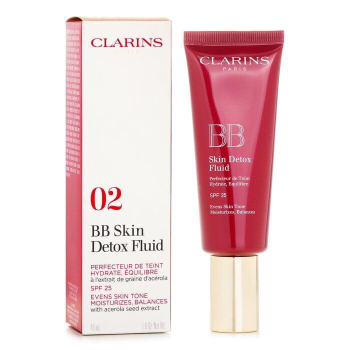 سائل مزيل للسموم BB Skin SPF 25 - #02 Medium(التغليف عشوائي) 45ml/1.6oz من Clarins - صورة 2