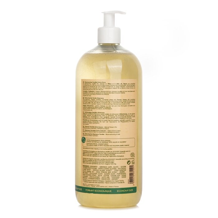 شامبو عائلي لطيف جداً (لجميع أنواع الشعر) 1000ml/33.8oz من Melvita - صورة 3