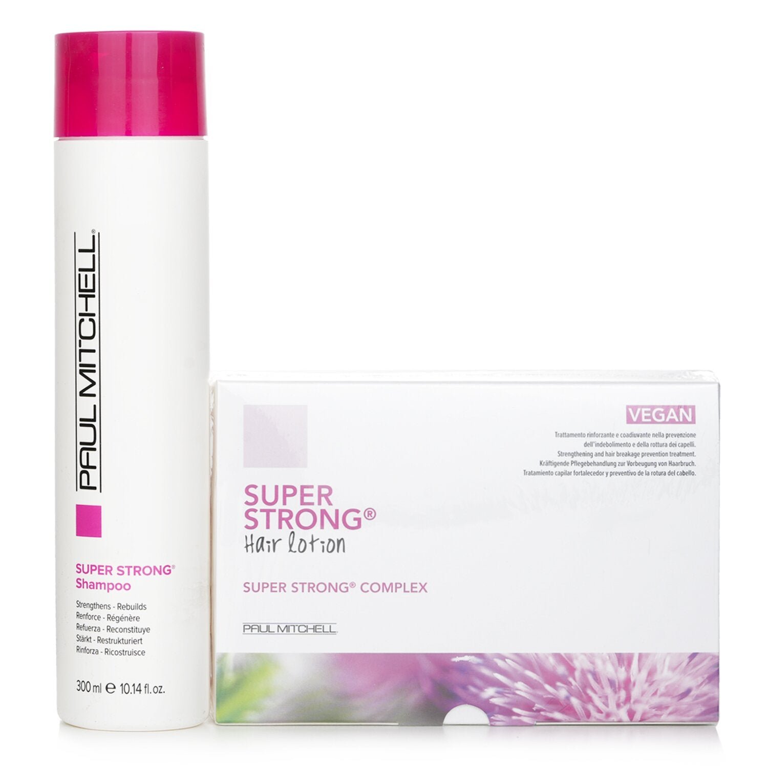 مجموعة برامج مركب القوة الفائقة القوة: شامبو 300 مل + لوشن للشعر 12 × 6 مل من Paul Mitchell - صورة 1
