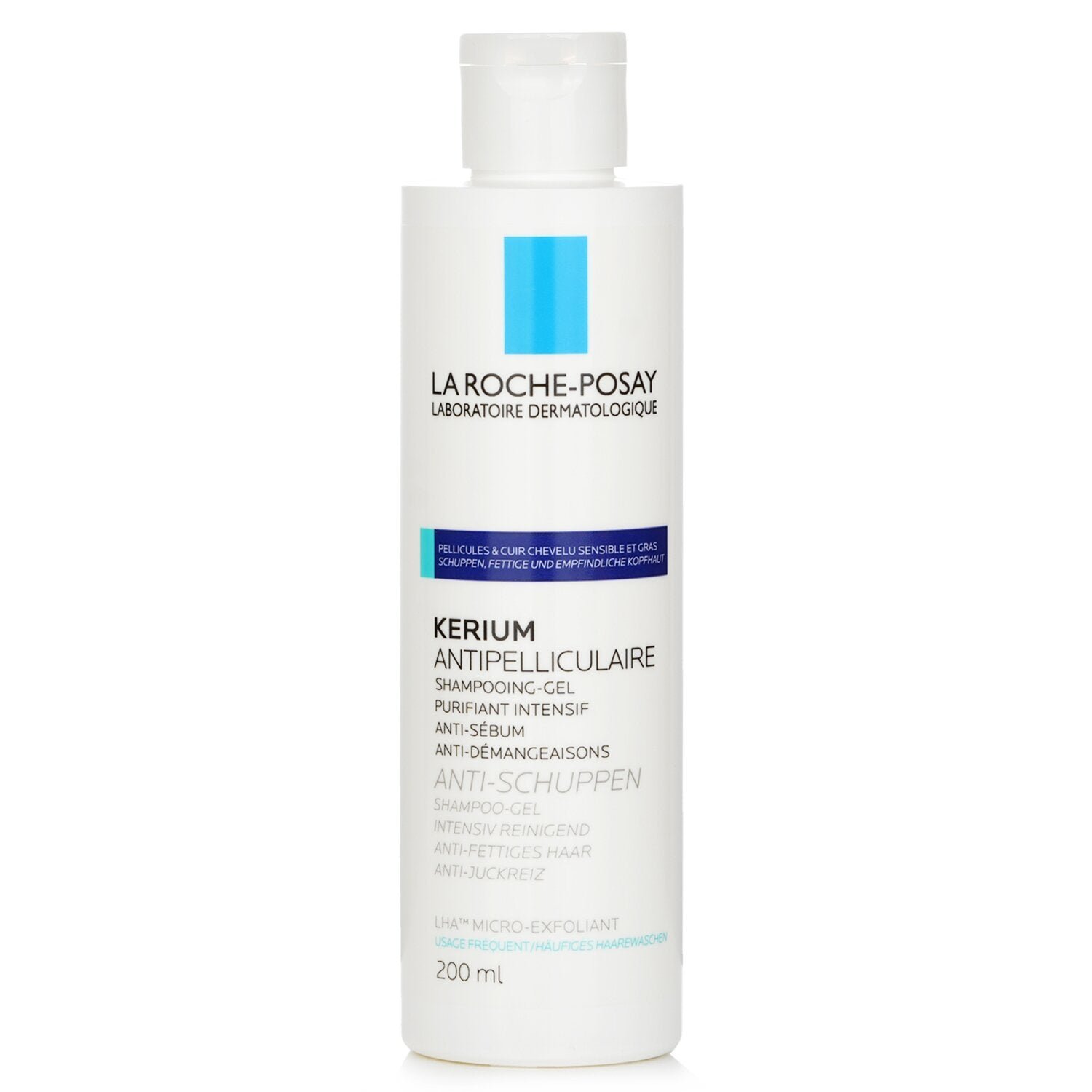 Kerium شامبو جل مقشر دقيق مضاد للقشرة LHA (للفروة الدهنية) من La Roche Posay - صورة 1