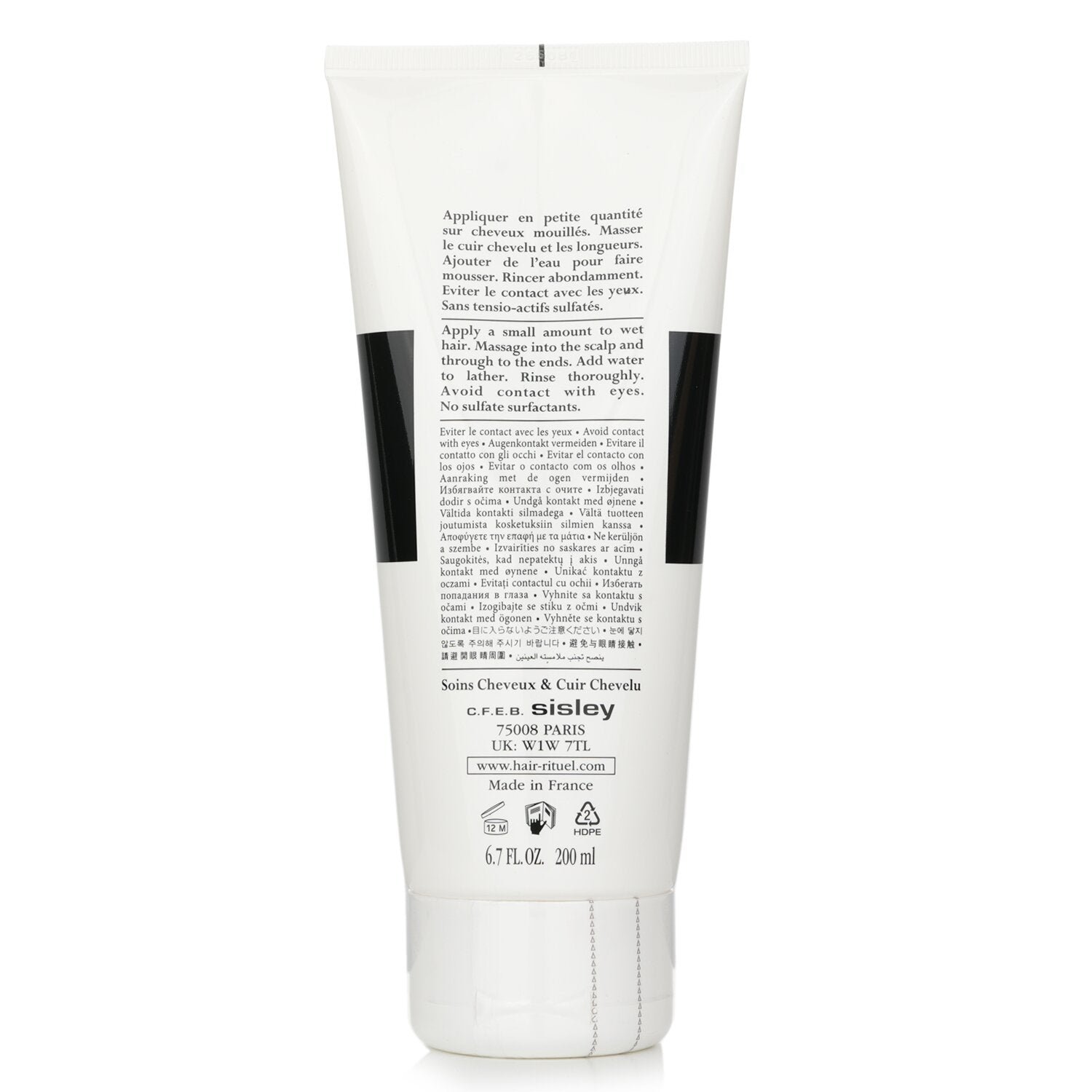 Hair Rituel by Sisley Revitalizing Smoothing Shampoo with Macadamia Oil by Sisley - Image 3