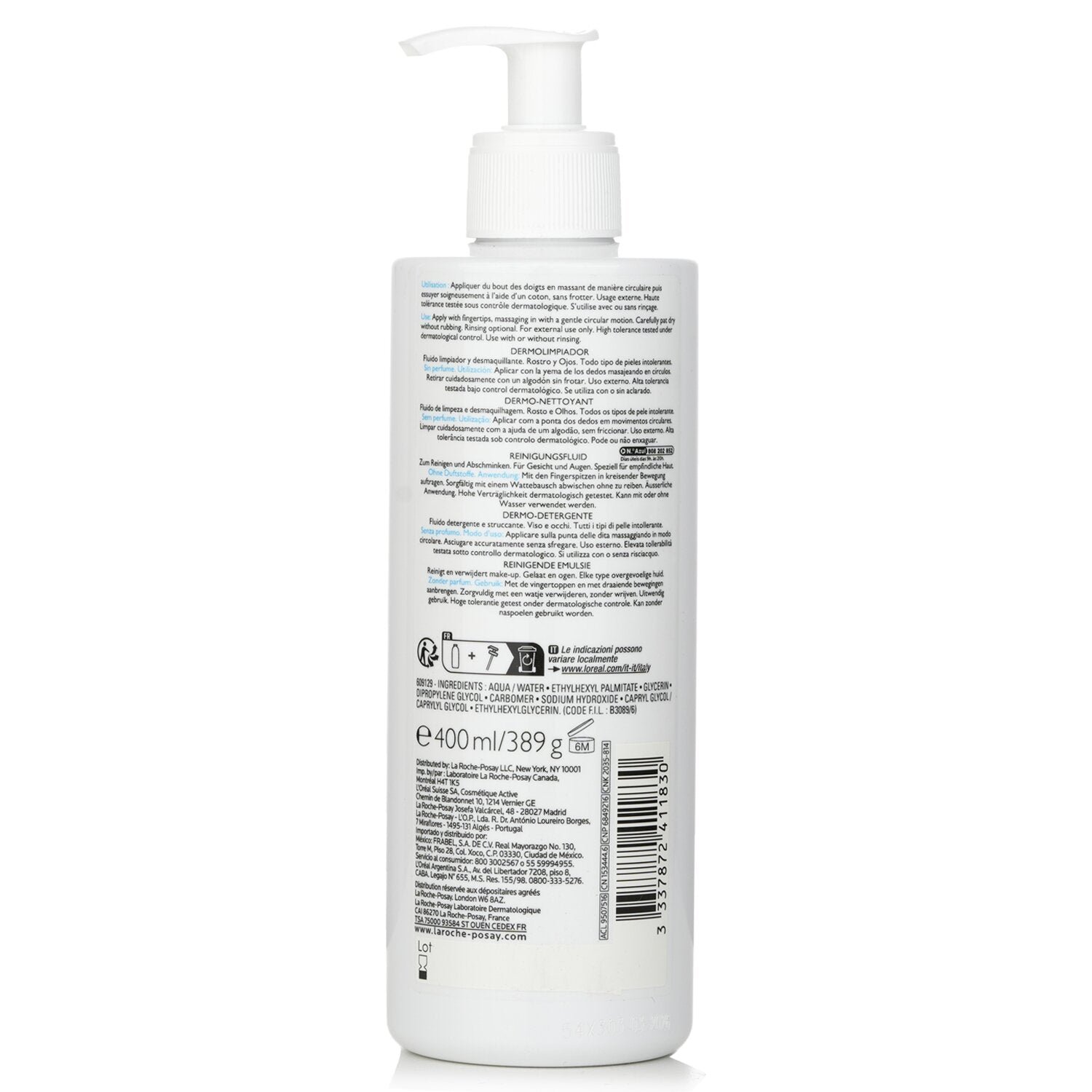 Toleriane Dermo-Cleanser (Face and Eyes Make-Up Removal Fluid) by La Roche Posay - Image 3