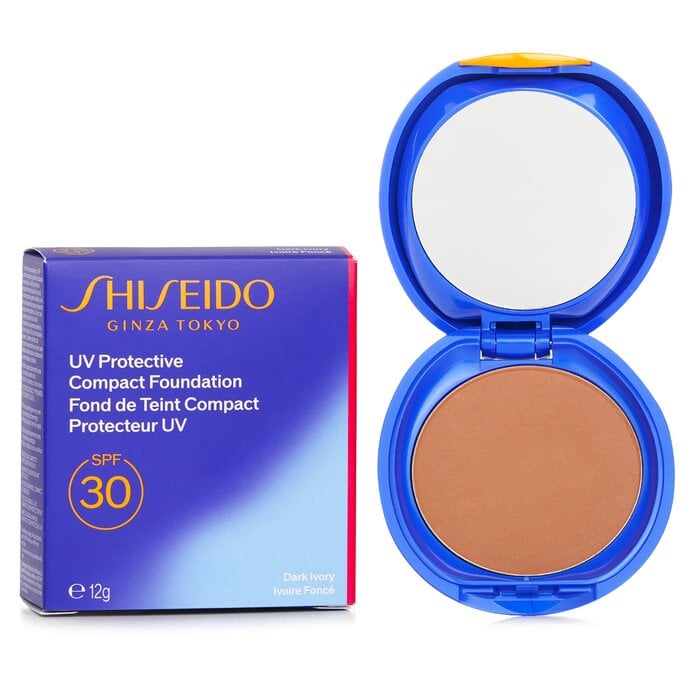 أساس مضغوط واقي من الأشعة فوق البنفسجية SPF 30 (حافظة + عبوة قابلة للتعبئة) - # SP70 Dark Ivory 12g/0.42oz من Shiseido - صورة 2