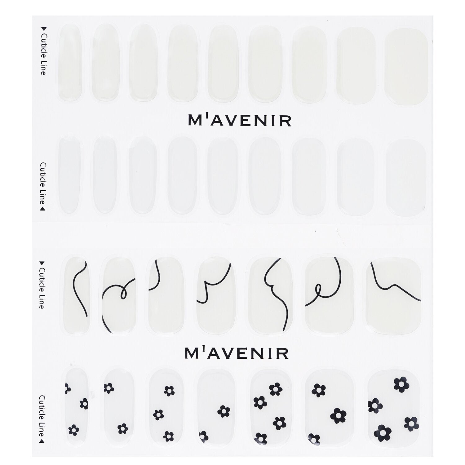 Nail Sticker (White) - # Mellow Nail by Mavenir - Image 2