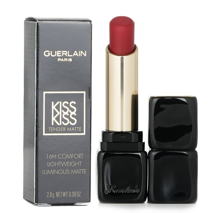 Kisskiss Tender Matte Lipstick - # 999 Eternal Red 2.8g/0.09oz by Guerlain - Image 2