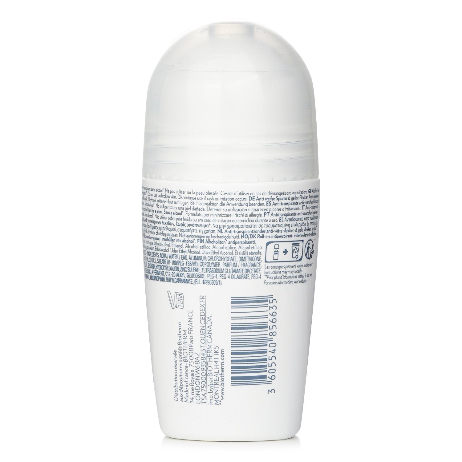 Deo Pure Invisible مضاد للعرق بالكرة الدوارة 48 ساعة من Biotherm - صورة 3
