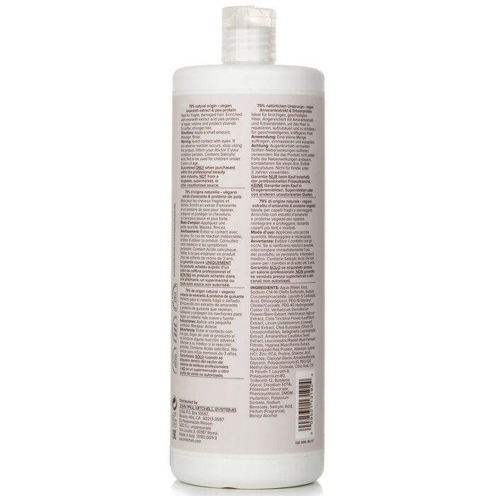 شامبو مرمم Clean Beauty 1000ml/33.8oz من Paul Mitchell - صورة 3