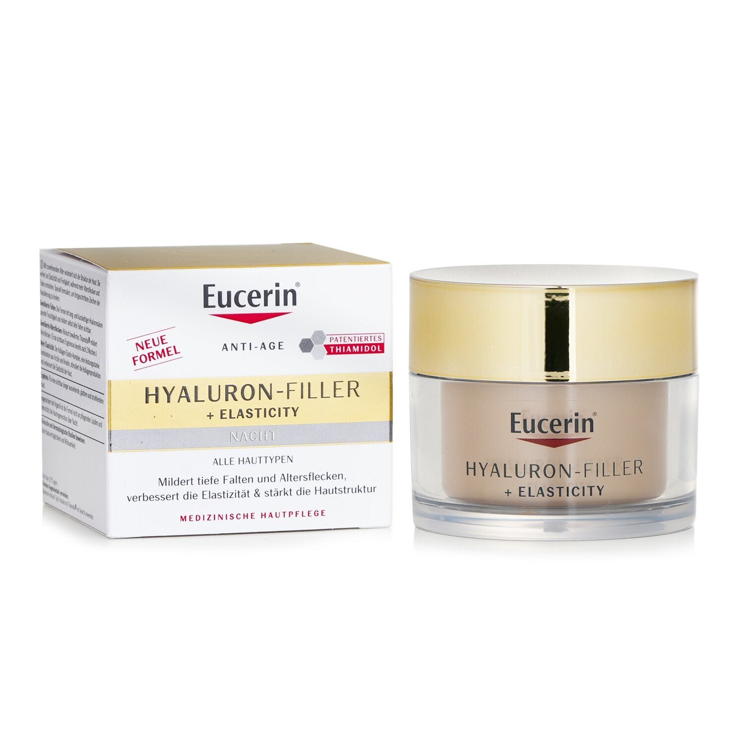 كريم هيالورون فيلر المضاد للشيخوخة + كريم المرونة Notte (كريم الليل والنهار) من Eucerin - صورة 2