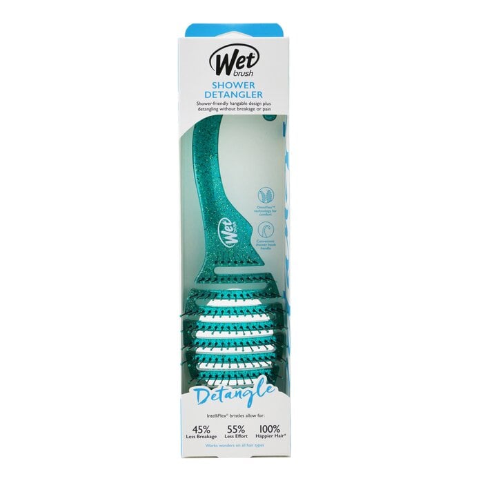 Shower Detangler - # Green Glitter 1pc by Wet Brush - Image 2