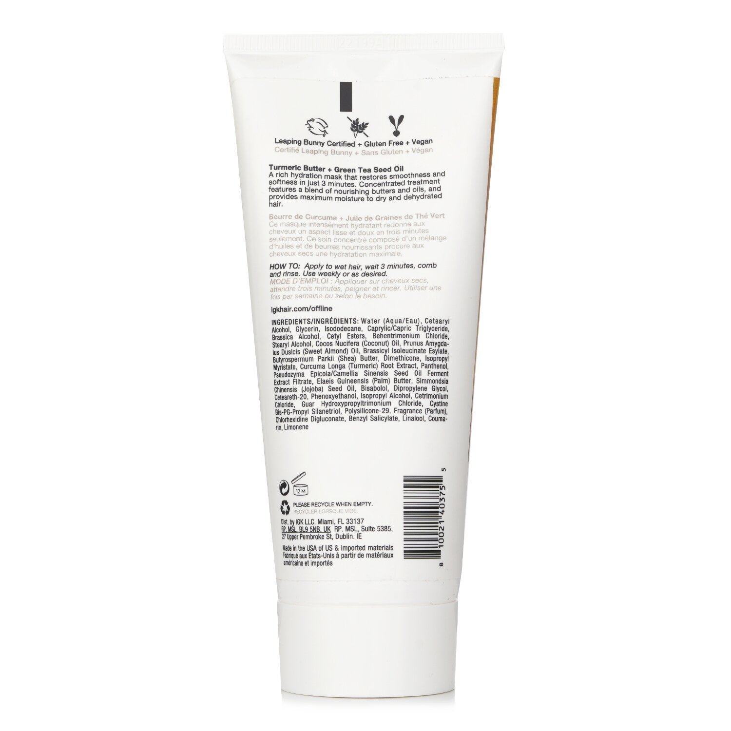 Offline 3-Minute Hydration Hair Mask by IGK - Image 3