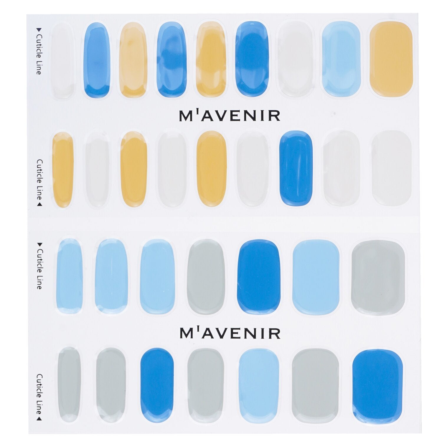 Nail Sticker (Assorted Colour) - # Pastel Beach Nail by Mavenir - Image 2