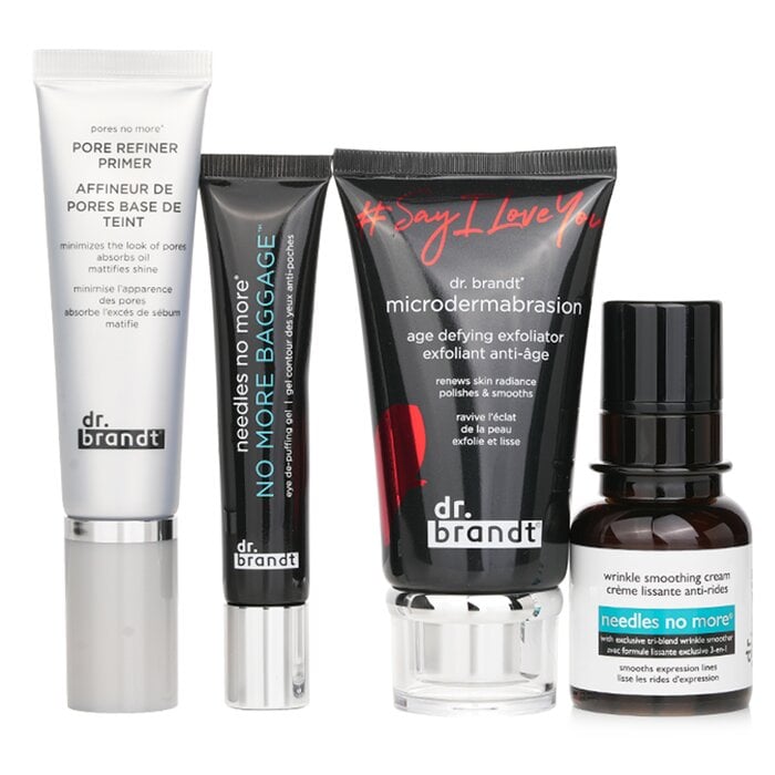25 Years Of Dr. Brandt Kit: Microdermabrasion 60g+ Wrinkle Smoothing Cream 15g+ Pore Refiner Primer 30ml+ No More Baggage 15g 4pcs by Dr. Brandt - Image 2