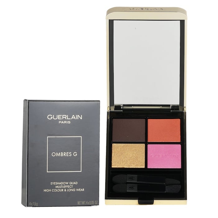 Ombres G Eyeshadow Quad 4 Colors (متعدد التأثيرات ، لون عالي ، يدوم طويلاً) - # 555 Metal Betterfly 4x1.5g/0.05oz من Guerlain - صورة 2