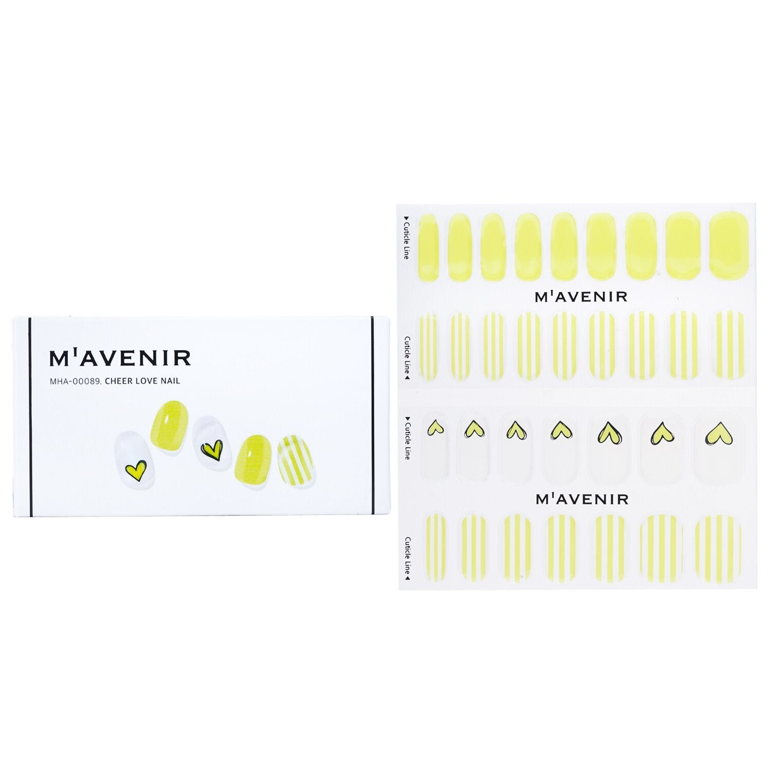 Nail Sticker (Yellow) - # Cheer Love Nail by Mavenir - Image 1