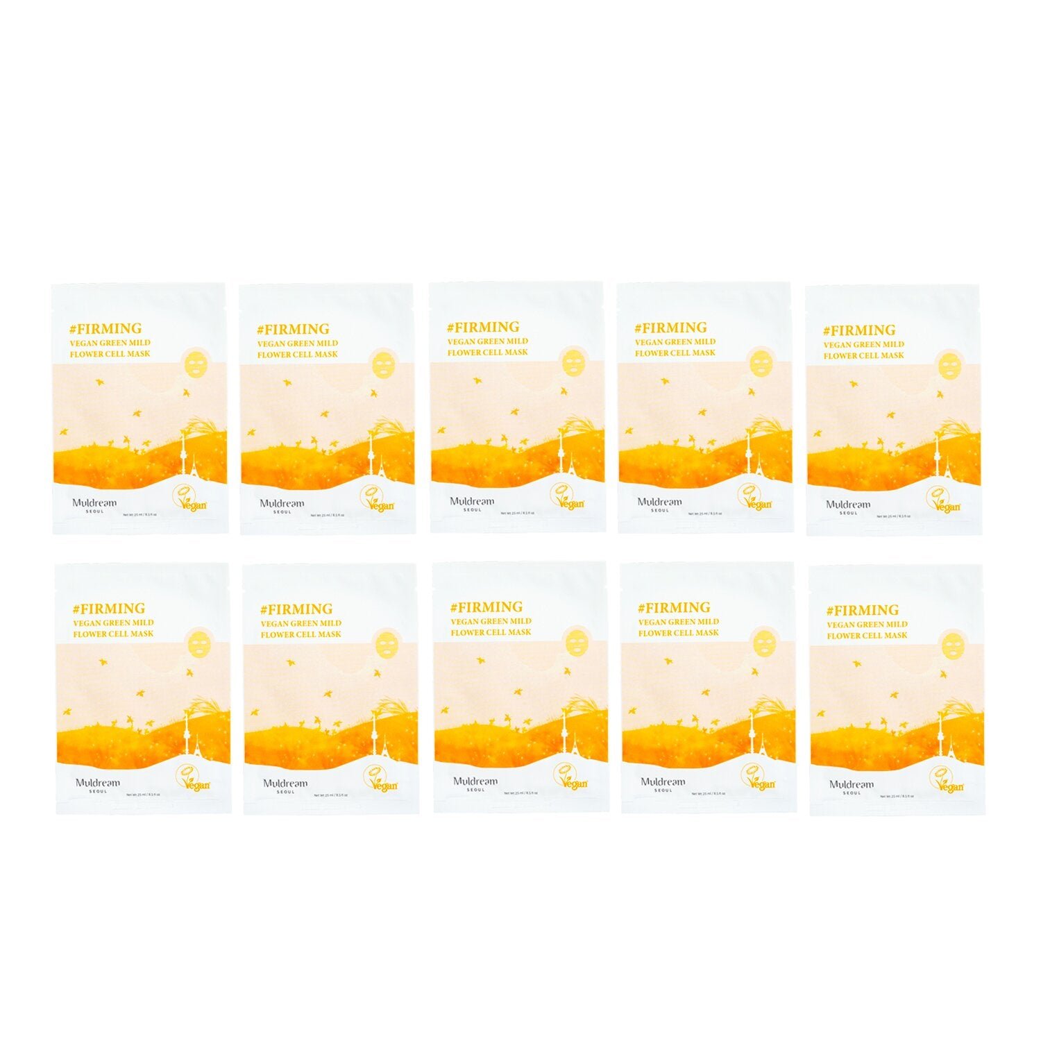 Vegan Green Mild Flower Cell Mask by Muldream - Image 2