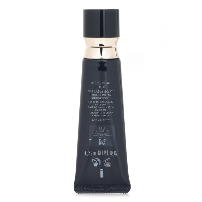Radiant Cream Foundation N SPF 25 - # I10 Very Light Ivory 21ml/0.88oz by Cle De Peau - Image 3