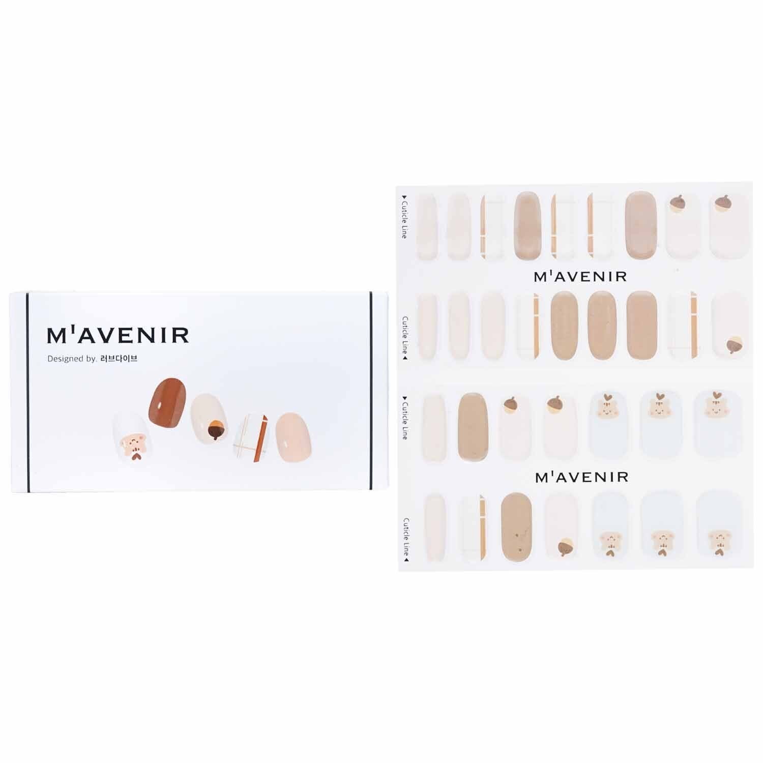 Nail Sticker (Assorted Colour) - # Eating Squirrel Nail by Mavenir - Image 1