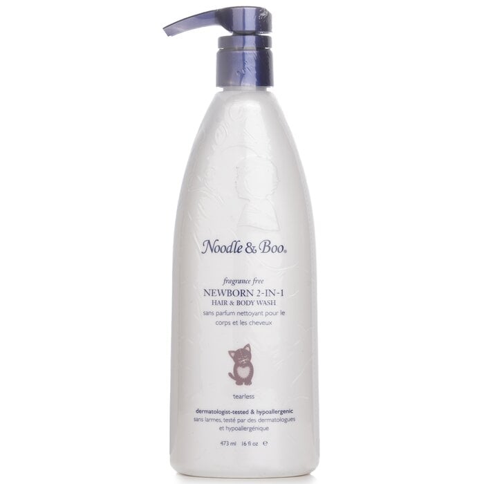Newborn 2-in-1 Hair & Body Wash - Fragrance Free 473ml/16oz by Noodle & Boo - Image 1
