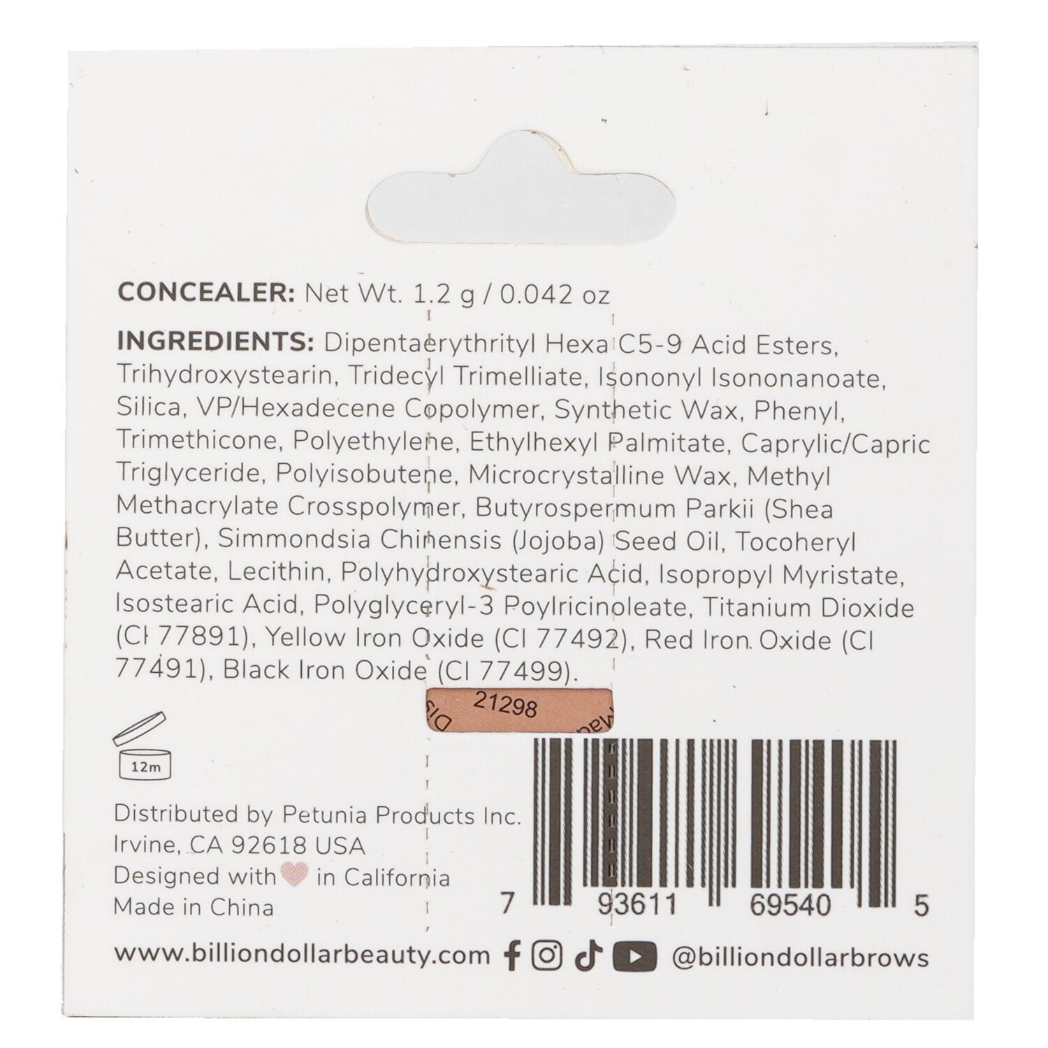 Concealer - # Light من Billion Dollar Brows - صورة 2