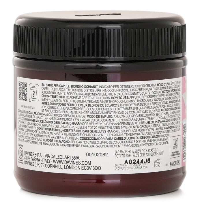 بلسم Alchemic Creative - # زهري (للشعر الأشقر والفاتح) 250ml/8.84oz من Davines - صورة 3