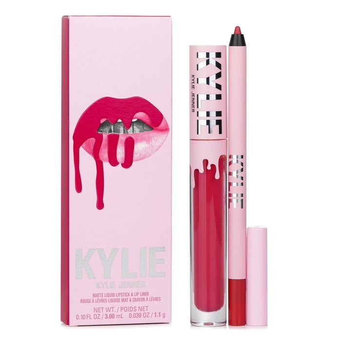Matte Lip Kit: Matte Liquid Lipstick 3ml + Lip Liner 1.1g - # 503 Bad Lil Thing 2pcs by Kylie By Kylie Jenner - Image 1