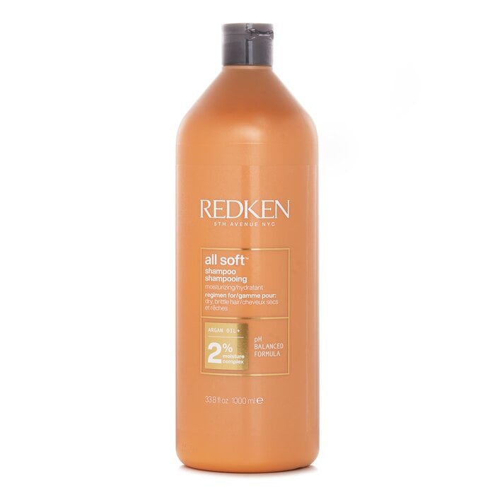 All Soft Shampoo (For Dry/ Brittle Hair) 1000ml/33.8oz by Redken - Image 1