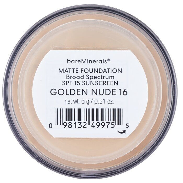 BareMinerals Matte Foundation Broad Spectrum SPF15 - Golden Nude 6g/0.21oz by BareMinerals - Image 3