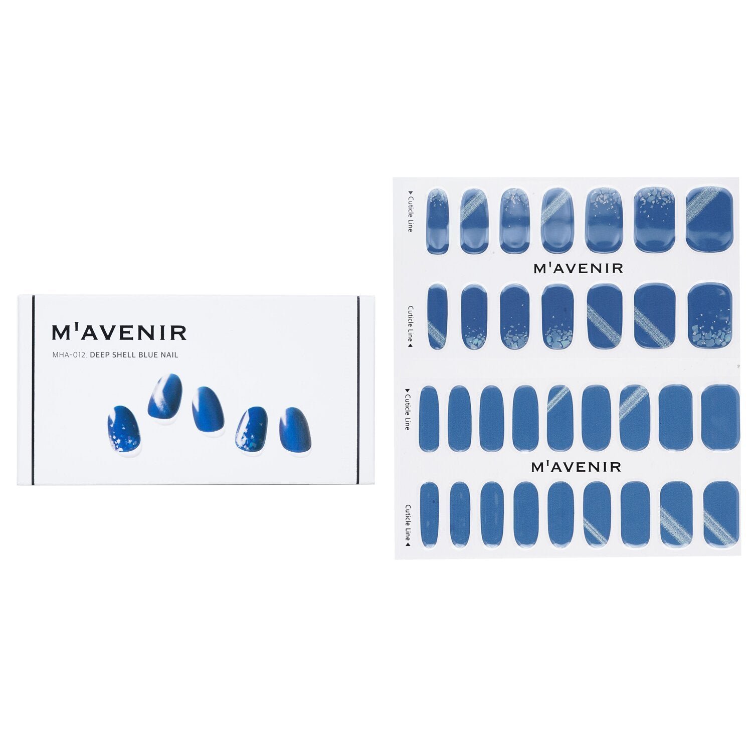 Nail Sticker (Blue) - # Deep Shell Blue Nail by Mavenir - Image 1