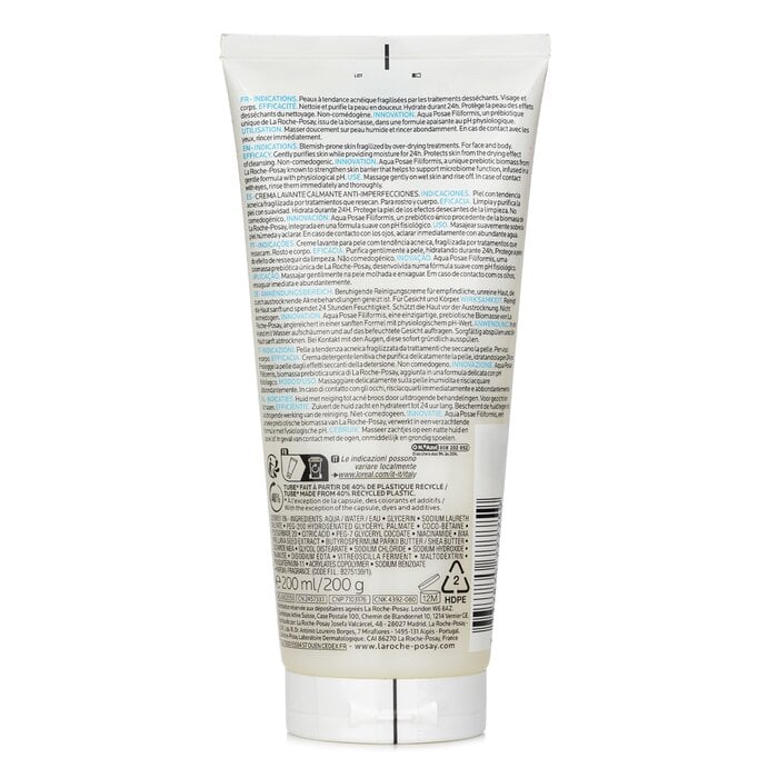 Effaclar H Iso Biome Soothing Cleansing Cream 200ml by La Roche Posay - Image 3