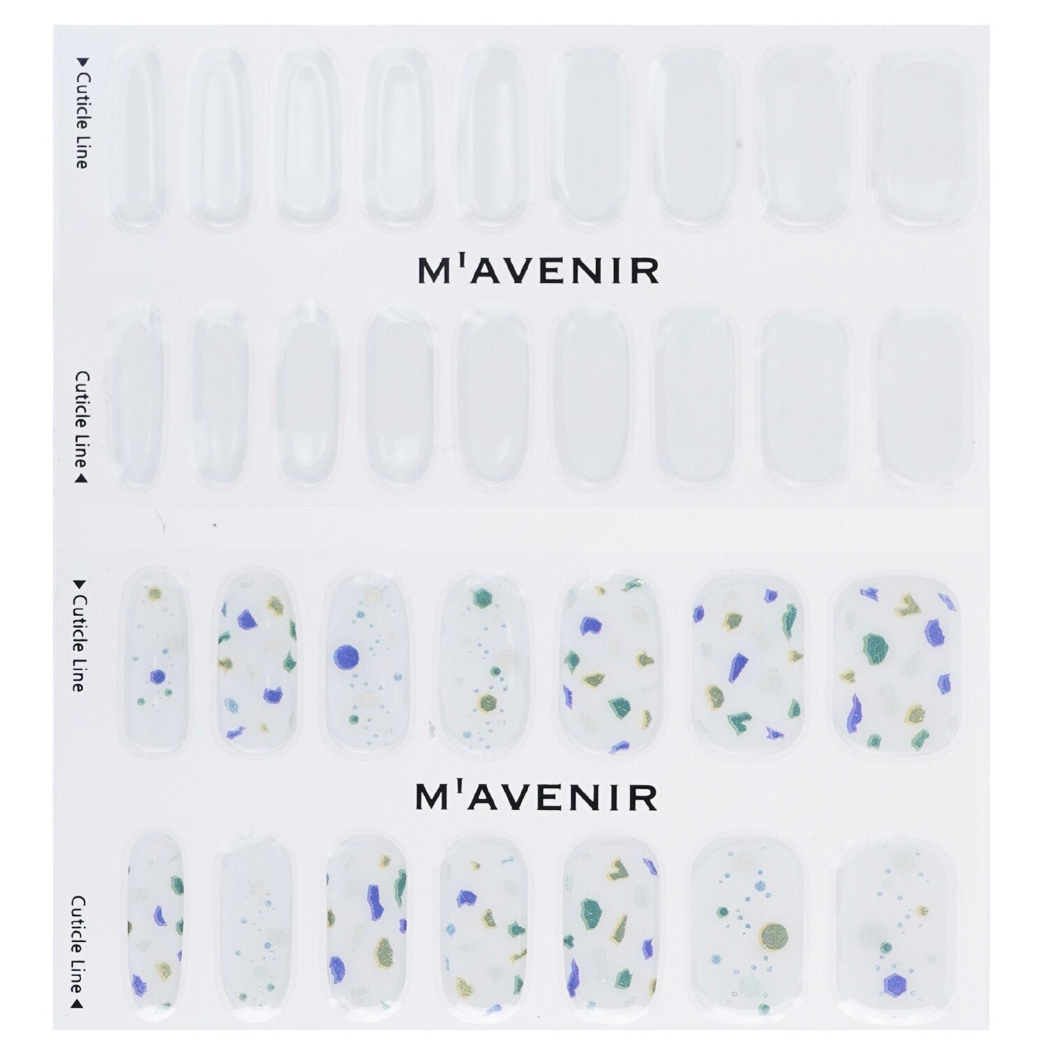Nail Sticker (White) - # Violeta Blooming Nail by Mavenir - Image 2