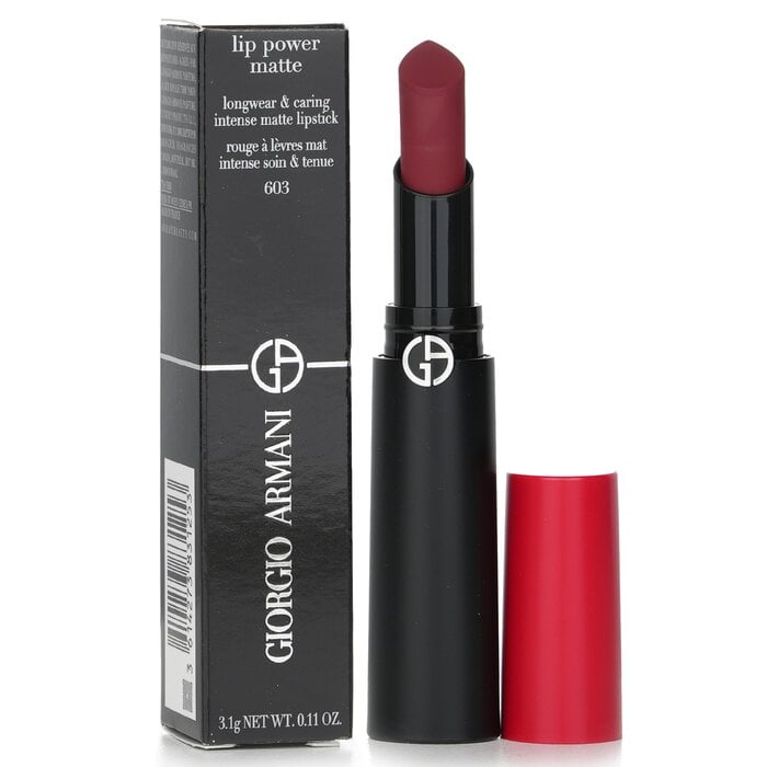 Lip Power Matte Longwear & Caring Intense Matte Lipstick - # 603 Dramatic 3.1g/0.11oz by Giorgio Armani - Image 2