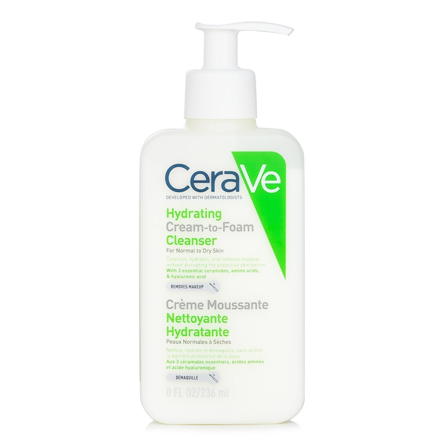 منظف مرطب من الكريم إلى الرغوة من CeraVe - صورة 1