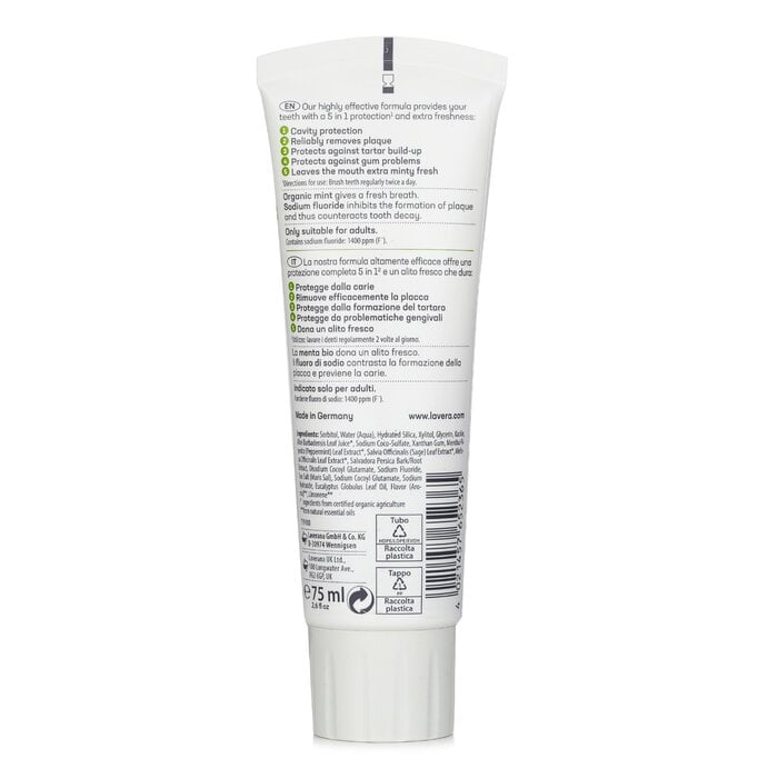 Complete Care Mint Toothpaste (Exp Date: 06/2026) 75ml/2.6oz by Lavera - Image 3