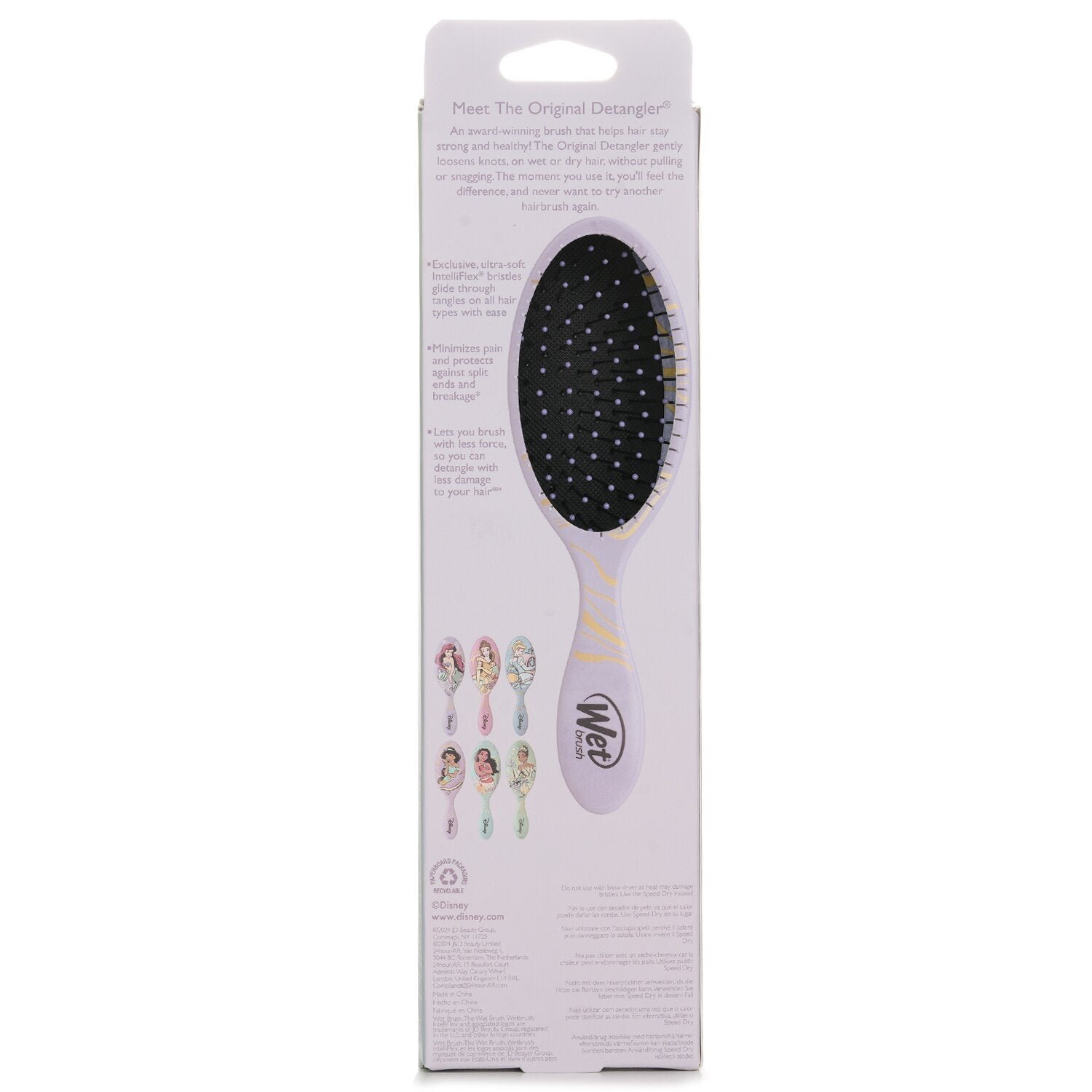 Original Detangler Elegant Disney Princess Ariel Hair Brush by Wet Brush - Image 3