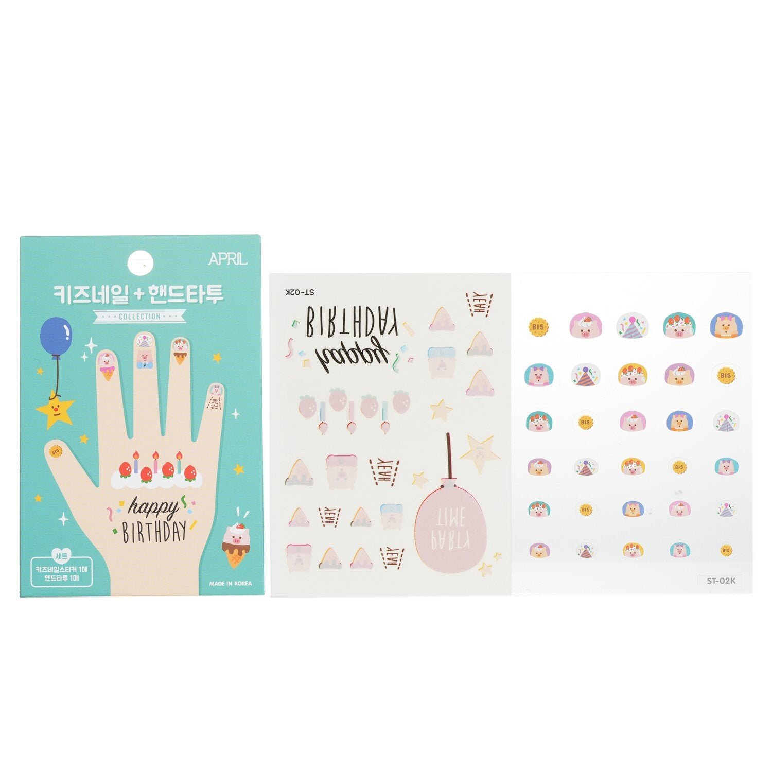 April Nail + Hand Tattoo - # ST-02K by April Korea - Image 1