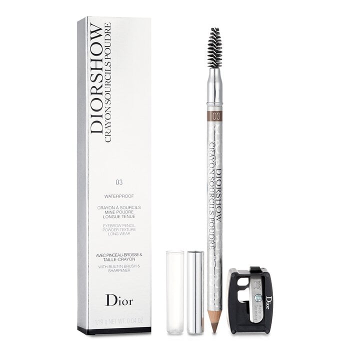 Diorshow Waterproof Crayon Sourcils Poudre - # 03 Brown 1.19g/0.04oz by Christian Dior - Image 2