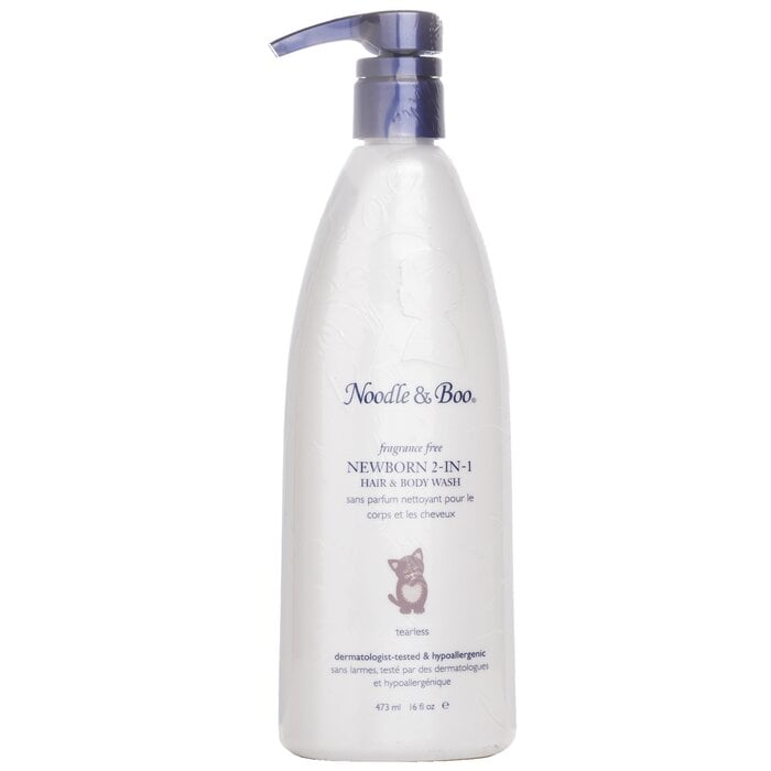 غسول للشعر والجسم Newborn 2 بـ1 - خالٍ من العطور 473ml/16oz من نودل وبو - صورة 2