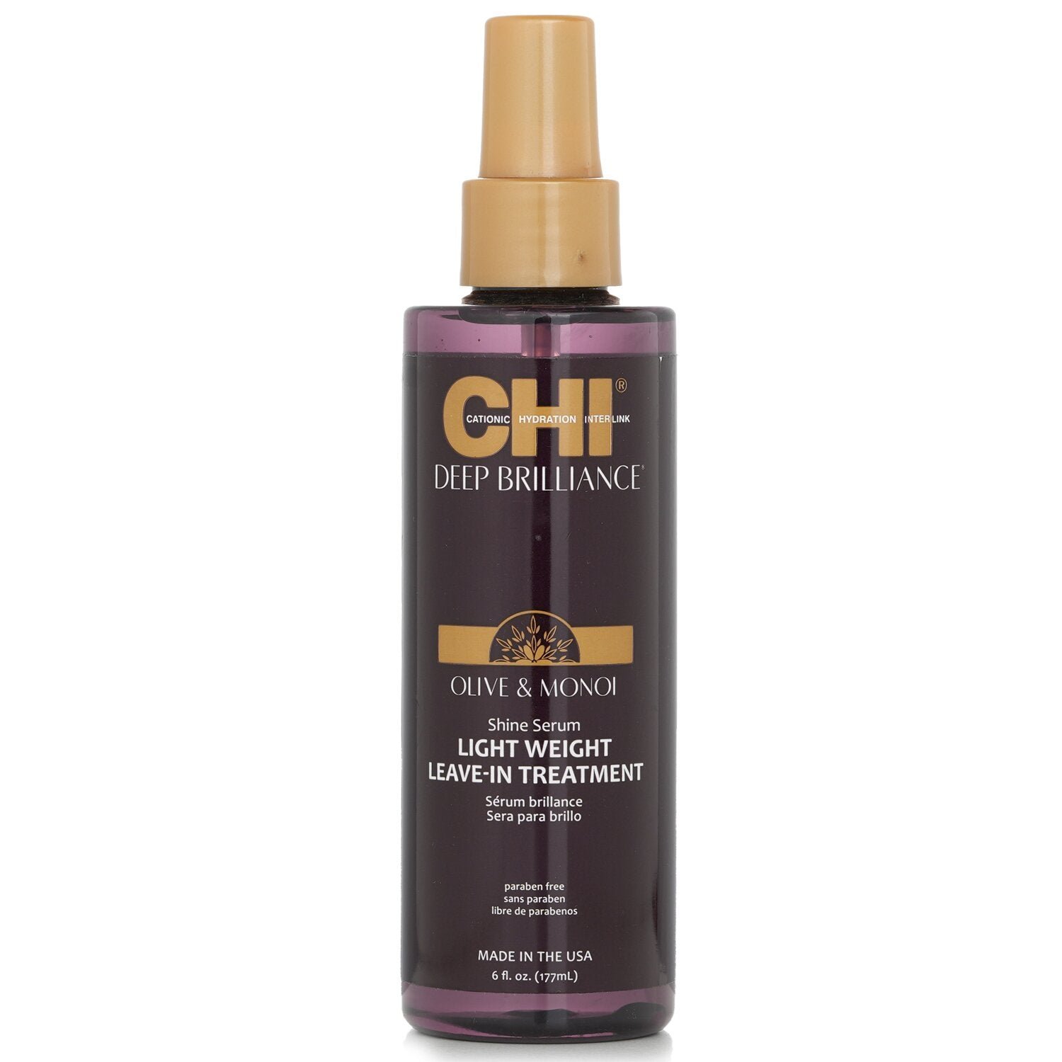 Deep Brilliance Olive & Monoi Shine Serum Light Weight Leave-In Treatment by CHI - Image 1