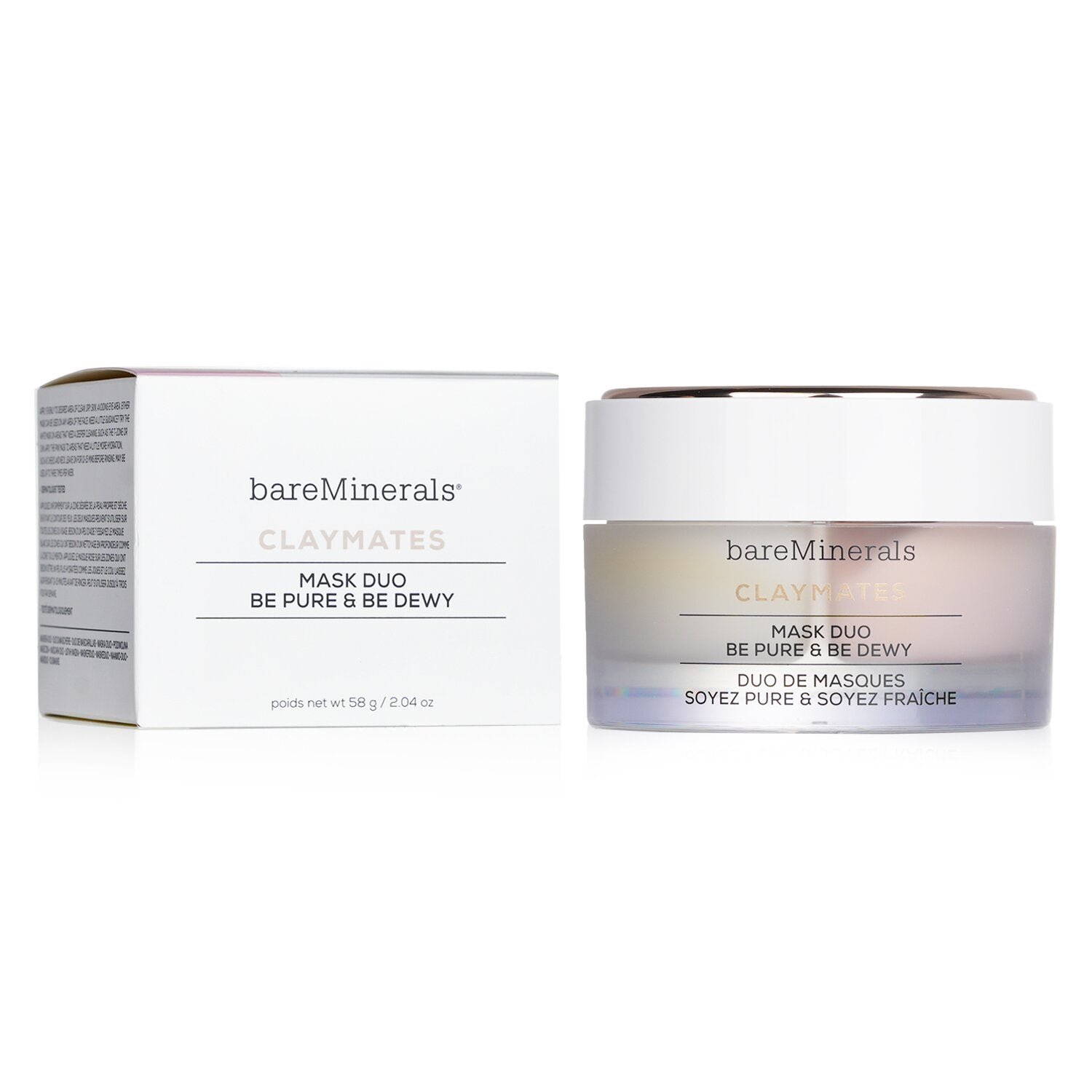 Claymates Be Pure & Be Dewy Mask Duo by BareMinerals - Image 2