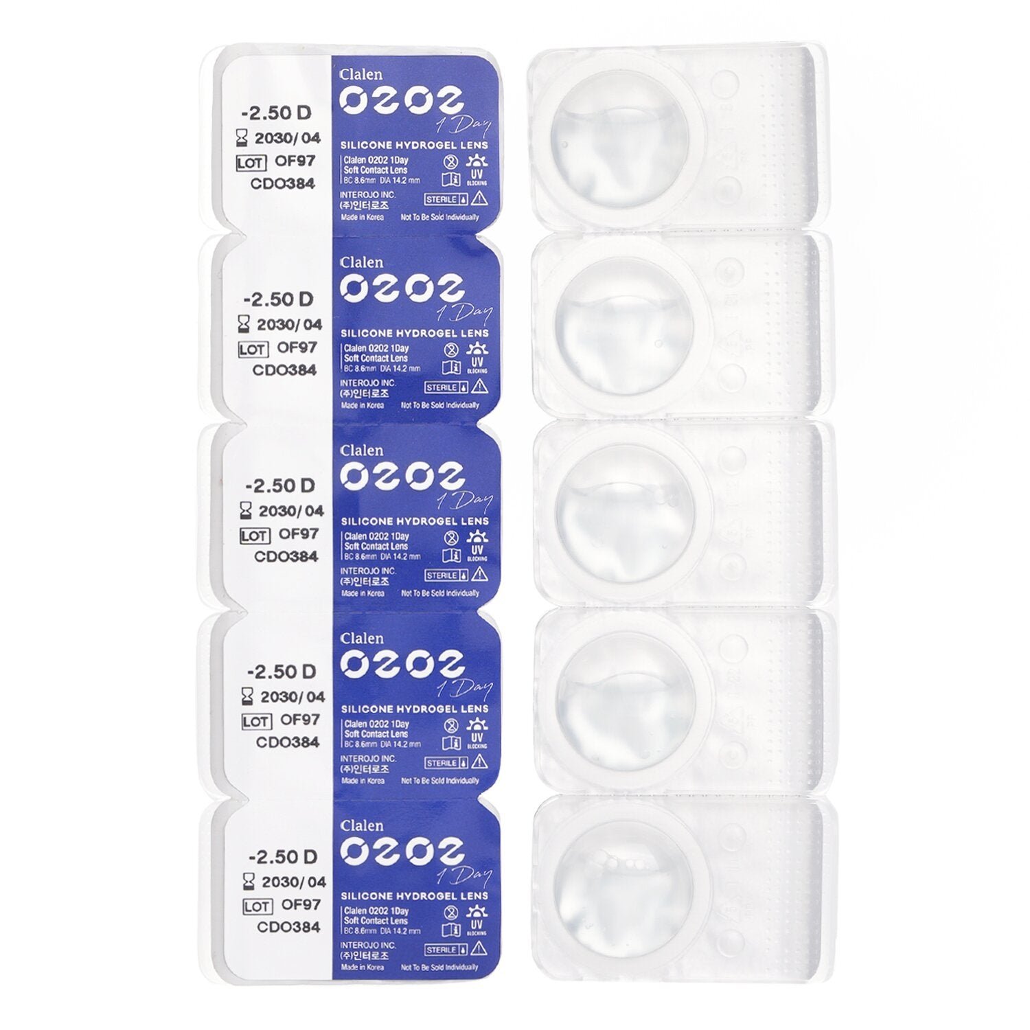 O2O2 Daily Clear -2.50 من Clalen - صورة 2