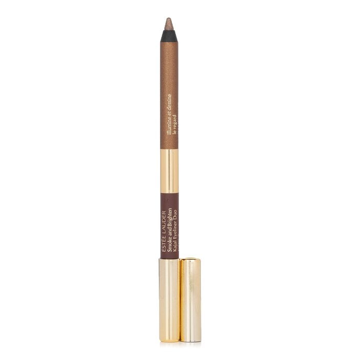 زوج كحل عيون للعيون المدخنة والمضيئة - # Dark Chocolate / Rich Bronze 0.5g/0.02oz من Estee Lauder - صورة 1