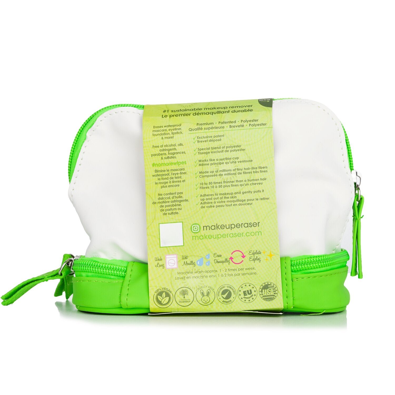 Key Lime Set (1x MakeUp Eraser Cloth + 1x Hair Clip + 1x Bag) by MakeUp Eraser - Image 3